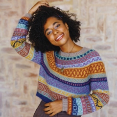 mosaic crochet cardigan