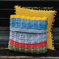 Sunny Skies Cabled Cushion