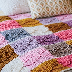 Cosy Cabled Blanket