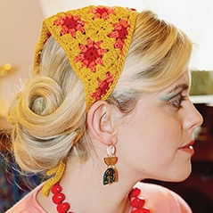 Frida Floral Headscarf