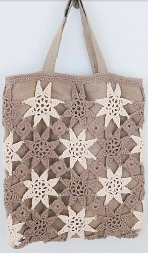Star Tote Bag by Camille Clavi | Inside Crochet