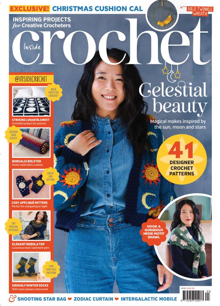 The front cover of the latest Inside Crochet magazine