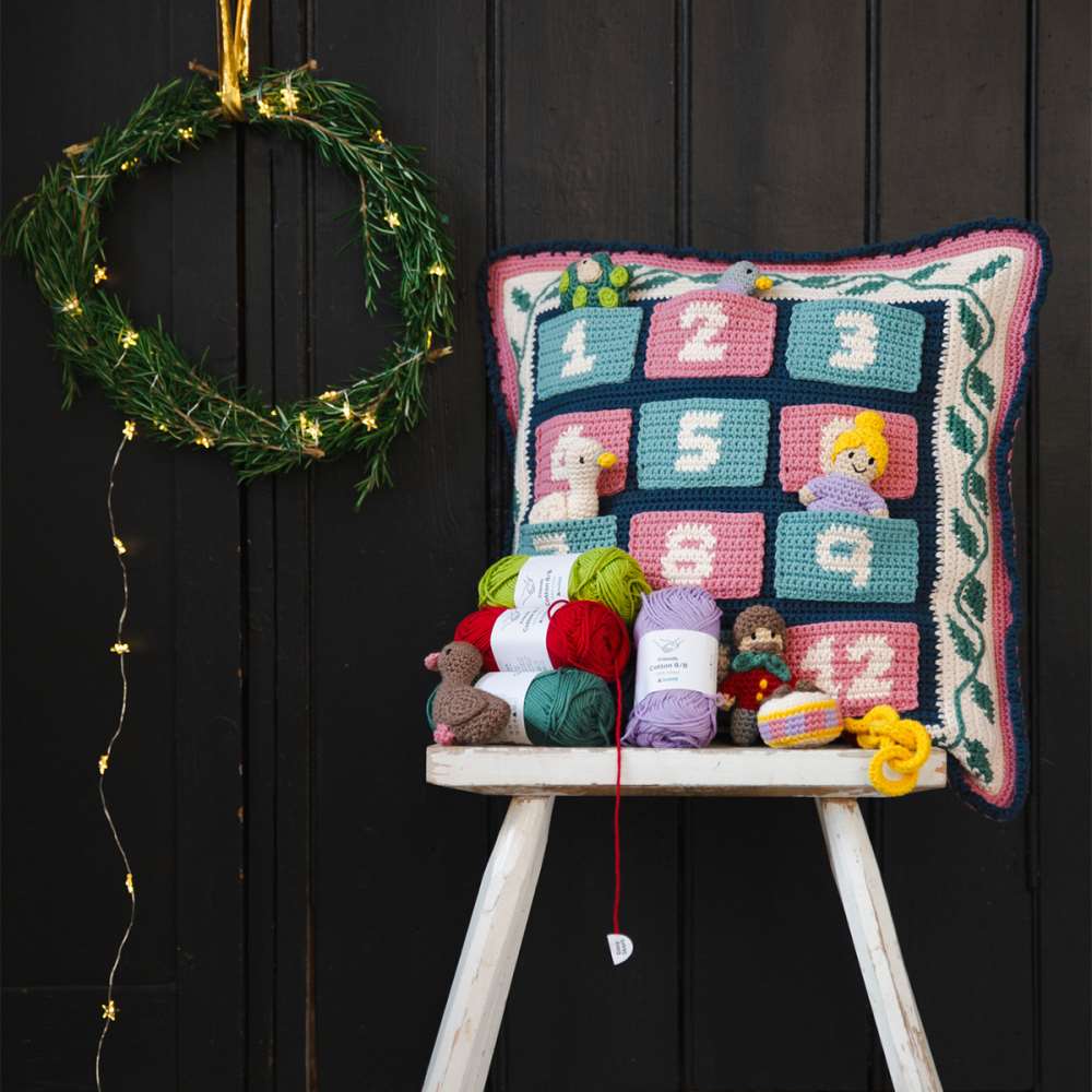 christmas wreath and crotchet items