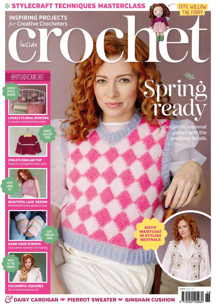 The front cover of the latest Inside Crochet magazine