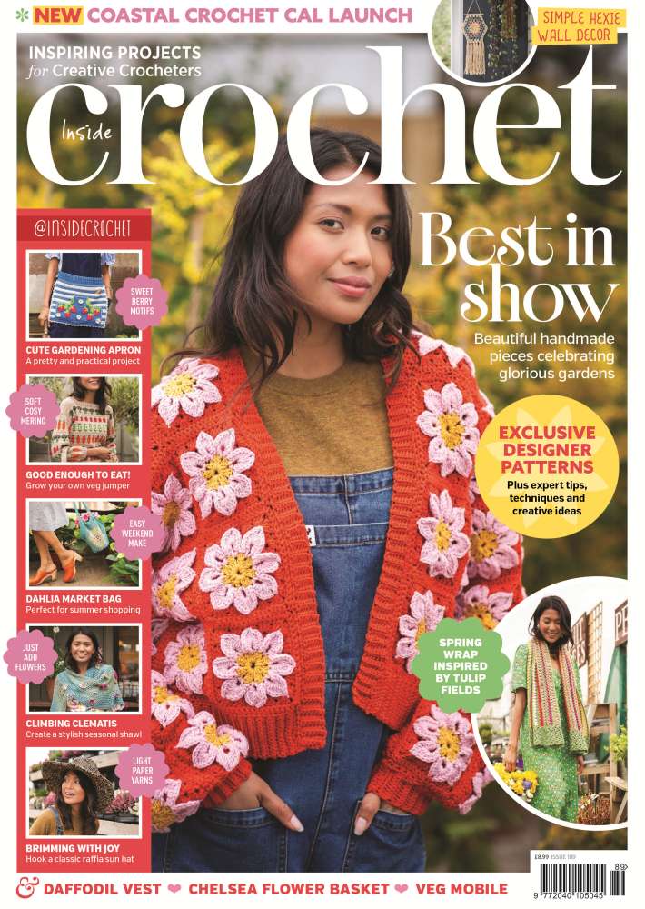 The front cover of the latest Inside Crochet magazine