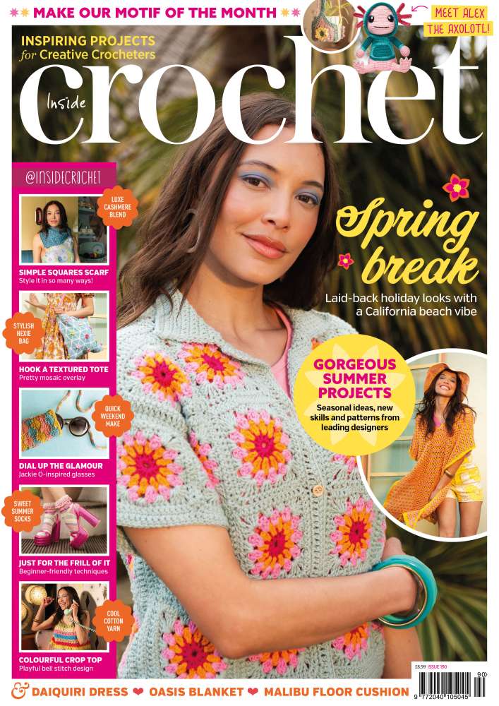 The front cover of the latest Inside Crochet magazine