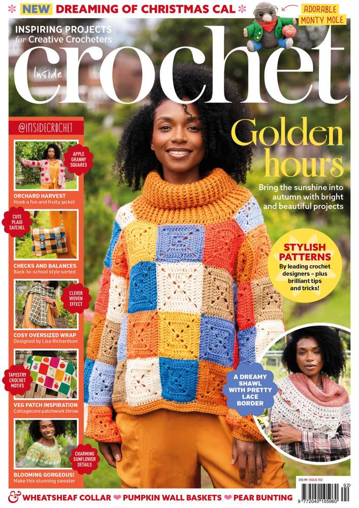 The front cover of the latest Inside Crochet magazine
