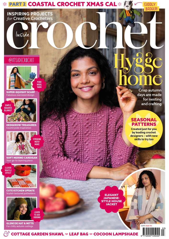 The front cover of the latest Inside Crochet magazine