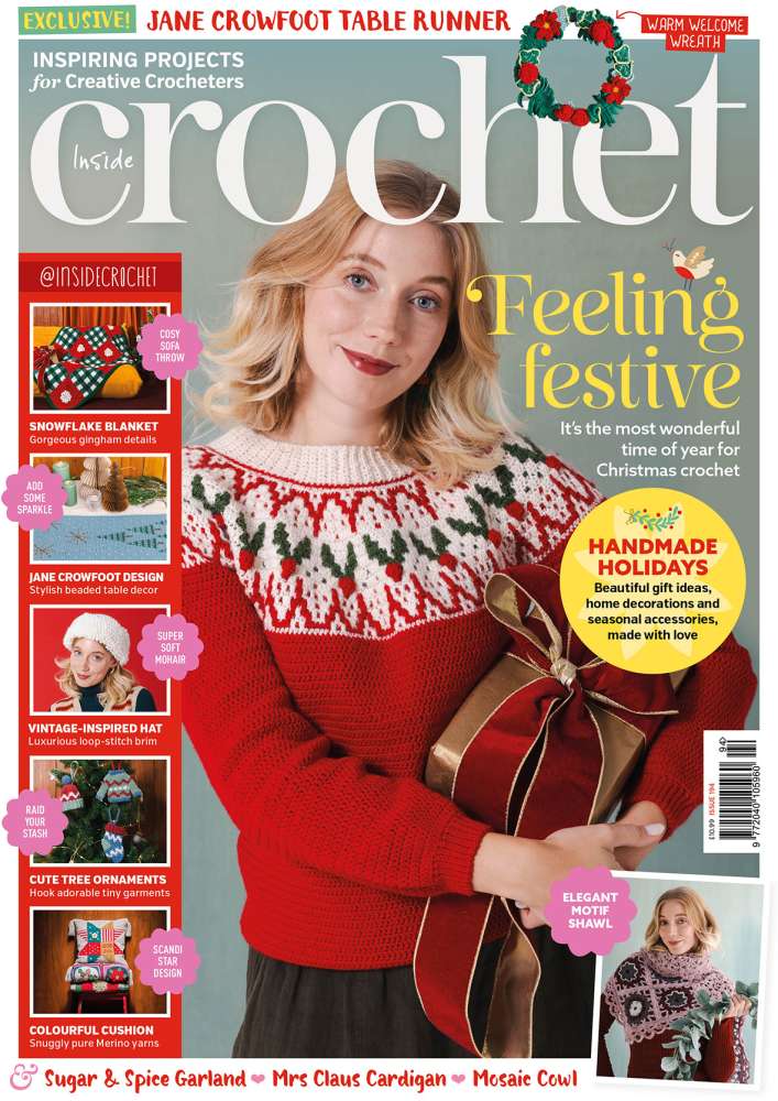 The front cover of the latest Inside Crochet magazine