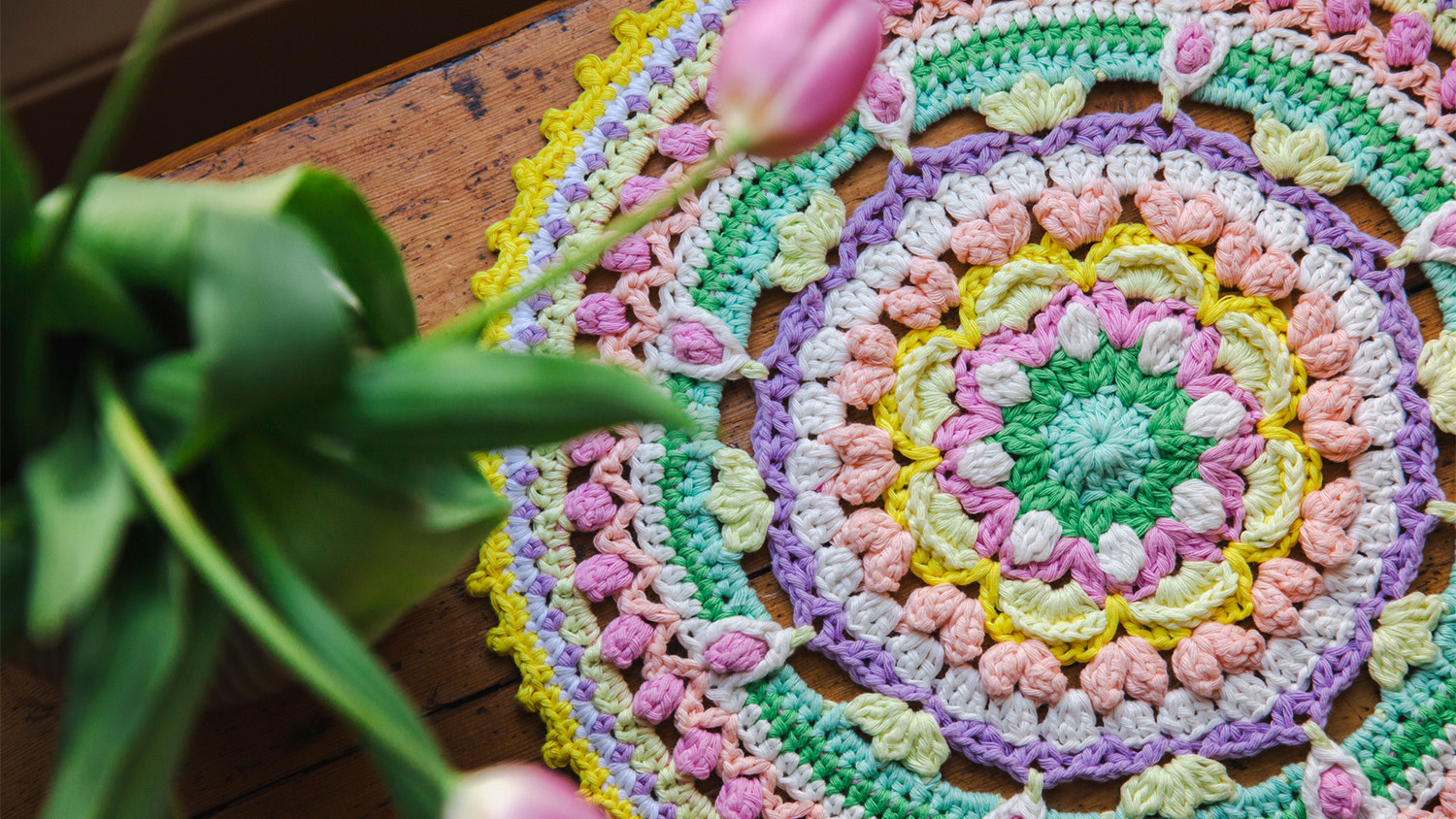 photograph of a crochet pattern
